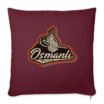 Osmanlı - Housse de coussin décorative 45 x 45 cm - bordeaux - Devant
