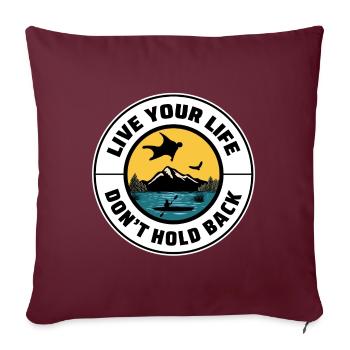 Wingsuit volant Base Jumping Parachutisme Wingsuit - Housse de coussin décorative 45 x 45 cm - bordeaux - Devant