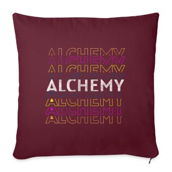 Chimiste magique de guérison d’alchimie - Housse de coussin décorative 45 x 45 cm - bordeaux - Devant