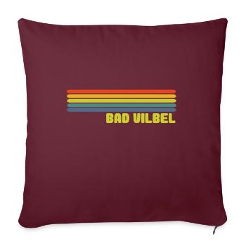 Bad Vilbel - Sofakissenbezug 45 x 45 cm - Burgunderrot - Vorne