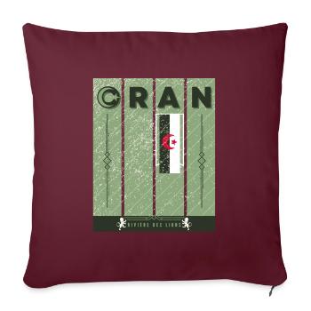 Oran Rivière des Lions - Housse de coussin décorative 45 x 45 cm - bordeaux - Devant