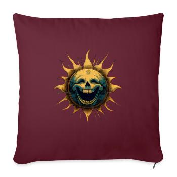 SOLEIL CENTRAL - Housse de coussin décorative 45 x 45 cm - bordeaux - Devant