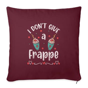 Pas d’intérêt Attitude Aversion Vie - Housse de coussin décorative 45 x 45 cm - bordeaux - Devant
