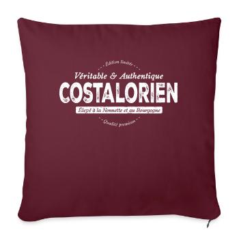 Costalorien de Côte d'Or - Housse de coussin décorative 45 x 45 cm - bordeaux - Devant