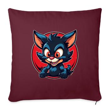 Super cute tasmanian Devil - Sofakissenbezug 45 x 45 cm - Burgunderrot - Vorne