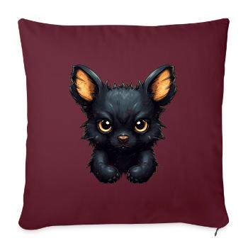 Super cute Dog retro style - Sofakissenbezug 45 x 45 cm - Burgunderrot - Vorne