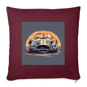 AC COBRA KOLLEKTION - Sofakissenbezug 45 x 45 cm - Burgunderrot - Vorne