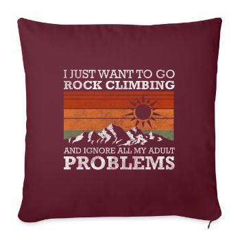 Solution au problème Cool - Housse de coussin décorative 45 x 45 cm - bordeaux - Devant