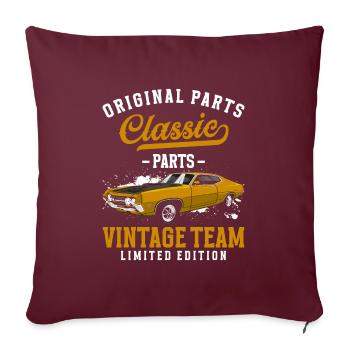 Technicien en mécatronique automobile Alt - Housse de coussin décorative 45 x 45 cm - bordeaux - Devant