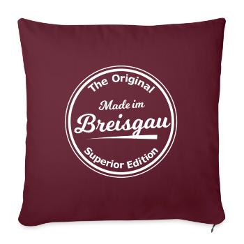 Les garçons du Breisgau - Housse de coussin décorative 45 x 45 cm - bordeaux - Devant
