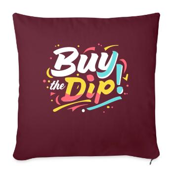 Buy the dip - Housse de coussin décorative 45 x 45 cm - bordeaux - Devant