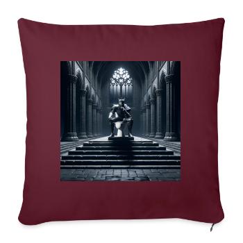 Fart Souls – Hollow Knight auf Porzellanthron #10 - Sofakissenbezug 45 x 45 cm - Burgunderrot - Vorne