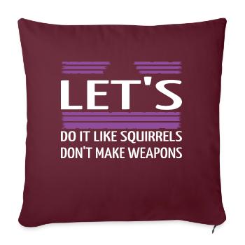 Déclaration amusante Famille Heureux Drôle Citation Fierté Drôle - Housse de coussin décorative 45 x 45 cm - bordeaux - Devant
