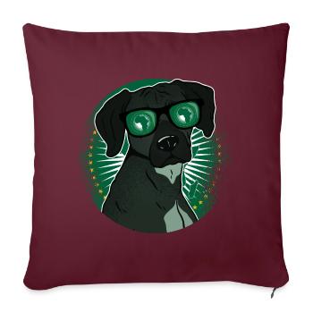 Afrikanische Union - Sofakissenbezug 45 x 45 cm - Burgunderrot - Vorne
