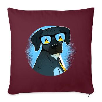 Sainte-Lucie - Housse de coussin décorative 45 x 45 cm - bordeaux - Devant
