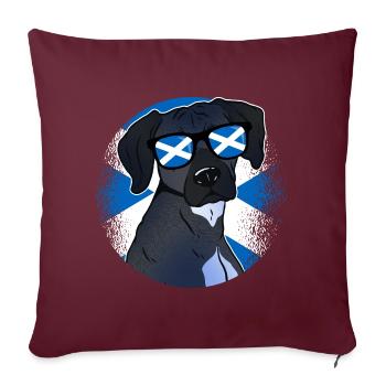 Schottland - Sofakissenbezug 45 x 45 cm - Burgunderrot - Vorne