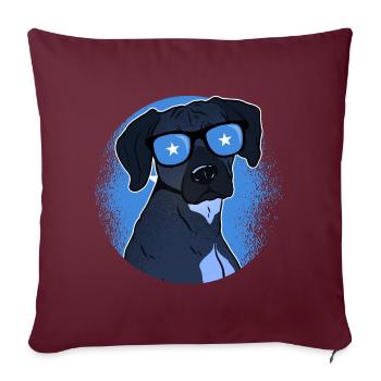 Somalia - Sofakissenbezug 45 x 45 cm - Burgunderrot - Vorne