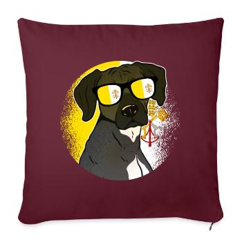 Vatican - Housse de coussin décorative 45 x 45 cm - bordeaux - Devant