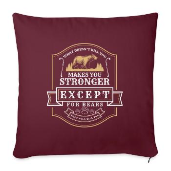 Wild Strength Berlin - Housse de coussin décorative 45 x 45 cm - bordeaux - Devant