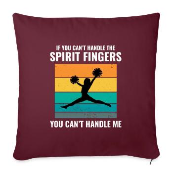 Pom-pom girl Cheerleading Girl Cheering Cheer Squad - Housse de coussin décorative 45 x 45 cm - bordeaux - Devant