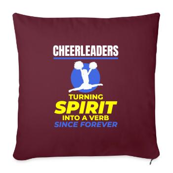Pom-pom girl Cheerleading Girl Cheering Cheer Squad - Housse de coussin décorative 45 x 45 cm - bordeaux - Devant