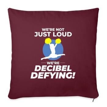 Pom-pom girl Cheerleading Girl Cheering Cheer Squad - Housse de coussin décorative 45 x 45 cm - bordeaux - Devant