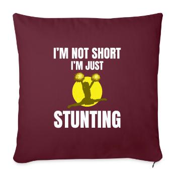Pom-pom girl Cheerleading Girl Cheering Cheer Squad - Housse de coussin décorative 45 x 45 cm - bordeaux - Devant
