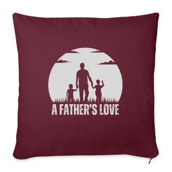 father and son - Sofakissenbezug 45 x 45 cm - Burgunderrot - Vorne