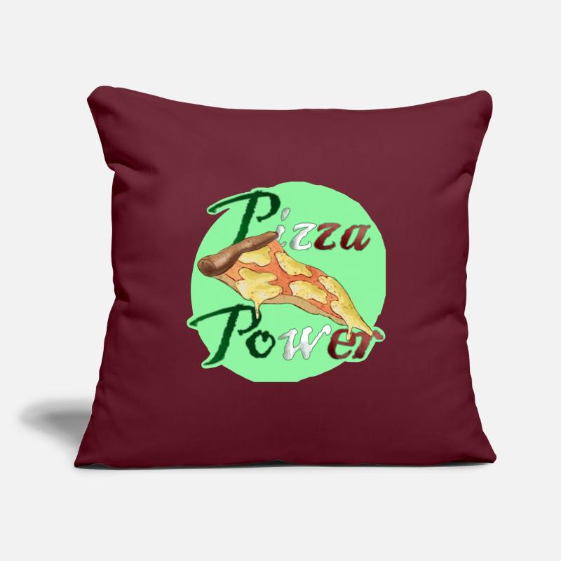 Pizza Power Super Powers Energy Slice UK Housse de coussin décorative 45 x 45 cm