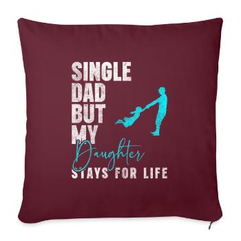 Relation célibataire Statut Rencontres Pick-up - Housse de coussin décorative 45 x 45 cm - bordeaux - Devant