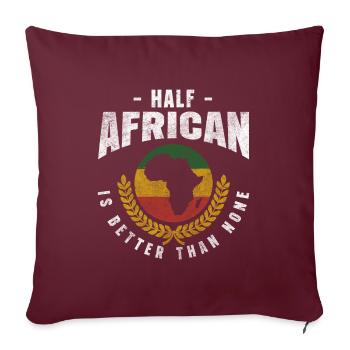 Culture Steppe Conservation de la nature Girafe - Housse de coussin décorative 45 x 45 cm - bordeaux - Devant