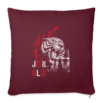 Style Modern Rot Polka - Sofakissenbezug 45 x 45 cm - Burgunderrot - Vorne