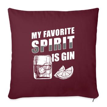 Alcool Fête Cocktail Liqueur - Housse de coussin décorative 45 x 45 cm - bordeaux - Devant