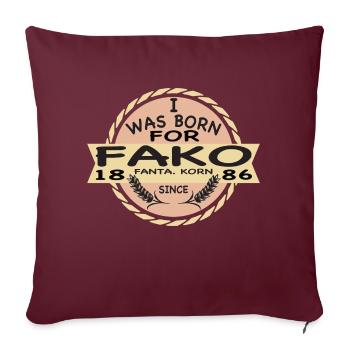 Born For Korn Dorfkinder Spruch Fako Landwirt - Sofakissenbezug 45 x 45 cm - Burgunderrot - Vorne