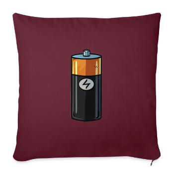 pile - Housse de coussin décorative 45 x 45 cm - bordeaux - Devant