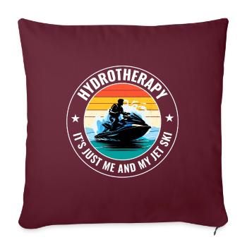 Jet Ski Hydrothérapie Aventure en mer Sports nautiques - Housse de coussin décorative 45 x 45 cm - bordeaux - Devant