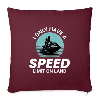 Jet Ski Balade sur l’océan Sports nautiques Aventure - Housse de coussin décorative 45 x 45 cm - bordeaux - Devant