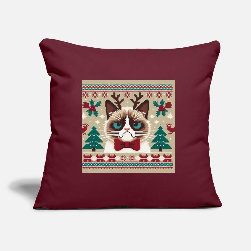 GRUMPY CHRISTMAS - Sofa pillowcase 17,3'' x 17,3'' (45 x 45 cm)