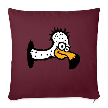 Vulture Scavenger Bird Funny Vultures Vulture Vulture Fun - Sofa pillowcase 17,3'' x 17,3'' (45 x 45 cm) - burgundy - Front