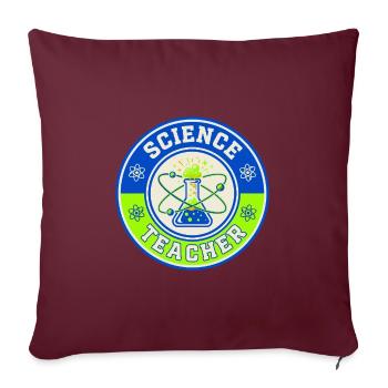 Vintage Science Teacher Flask Planetarische Umlaufbahnen oben - Sofakissenbezug 45 x 45 cm - Burgunderrot - Vorne