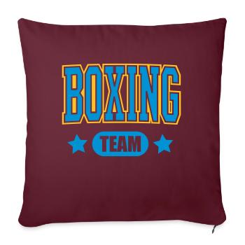 boxing team - Sofa pillowcase 17,3'' x 17,3'' (45 x 45 cm) - burgundy - Front