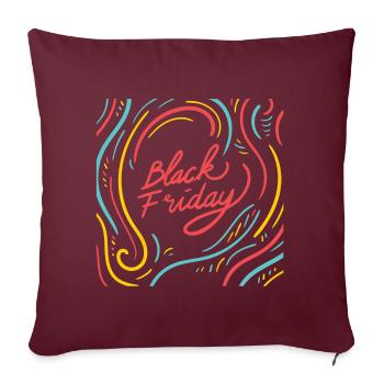 Cadeaux black friday. achats. Magasinez jusqu’à ce que vous tombiez. - Housse de coussin décorative 45 x 45 cm - bordeaux - Devant
