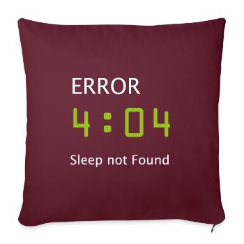Informatik Nerd Geek Programmierer Morgenmuffel - Sofakissenbezug 45 x 45 cm - Burgunderrot - Vorne