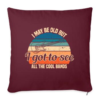 Quand "Pas de musique, pas de vie", saisissez - Housse de coussin décorative 45 x 45 cm - bordeaux - Devant