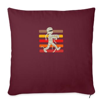 Momie - Housse de coussin décorative 45 x 45 cm - bordeaux - Devant