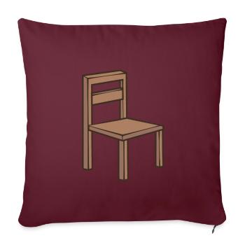 Stuhl Geschenkidee Sitzen Geschenk Möbel - Sofakissenbezug 45 x 45 cm - Burgunderrot - Vorne
