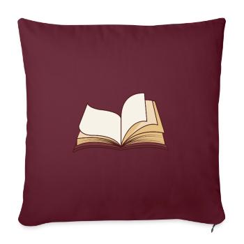 Livre Livres Lecture Leeeratte De livres Cadeau - Housse de coussin décorative 45 x 45 cm - bordeaux - Devant