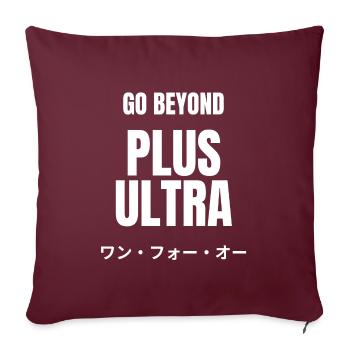 GO Beyond Plus Ultra - Anime Manga Hero - Sofakissenbezug 45 x 45 cm - Burgunderrot - Vorne