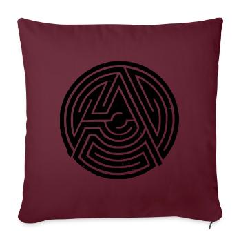 anarchy - Sofakissenbezug 45 x 45 cm - Burgunderrot - Vorne