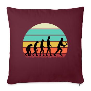 L’évolution du hurling - Housse de coussin décorative 45 x 45 cm - bordeaux - Devant